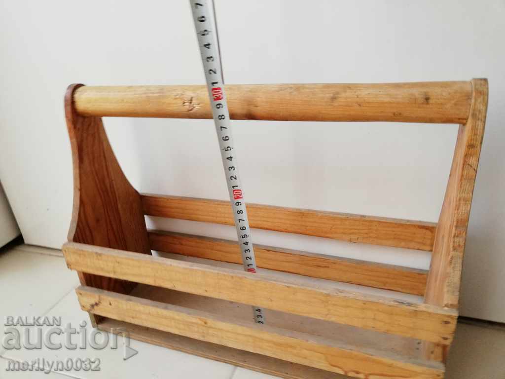 Old Bulgarian chest, trunk, cassette player, wooden - 5 Old Bulgarian chest, trunk, cassette player, wooden - 5