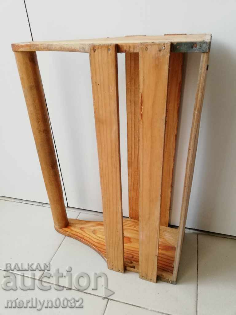 Old Bulgarian chest, trunk, cassette player, wooden - 6 Old Bulgarian chest, trunk, cassette player, wooden - 6