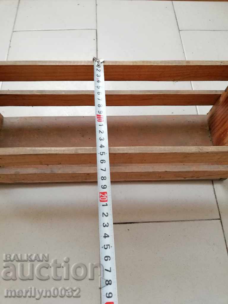 Old Bulgarian chest, trunk, cassette player, wooden - 7 Old Bulgarian chest, trunk, cassette player, wooden - 7