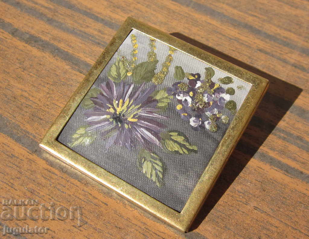 original old hand-painted designer jewel brooch - 5 original old hand-painted designer jewel brooch - 5