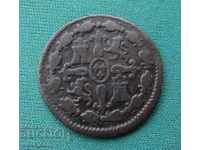 Spain 4 Marvede 1802 Rare Coin