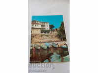 Пощенска картичка Несебър Рибарският пристан 1980