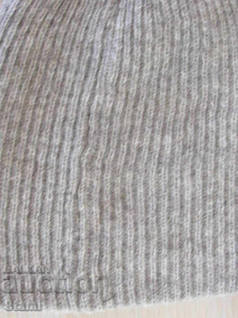 Gray machine knit wool hat, 100% wool, Mongolia with price 48.00 BGN | € 24.54 Gray machine knit wool hat, 100% wool, Mongolia with price 48.00 BGN | € 24.54