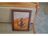 PAINTING OIL PAINTED WOOD FRAME