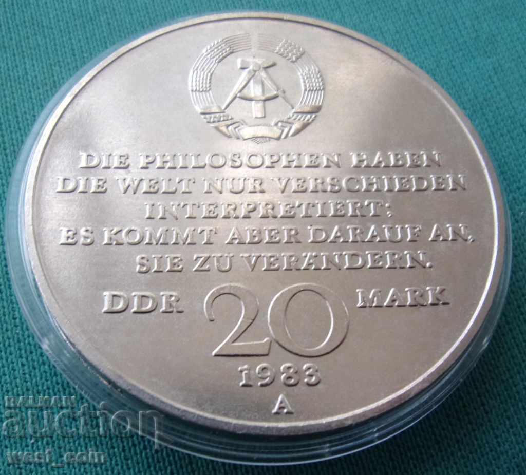 GDR 20 Mapk 1983 UNC