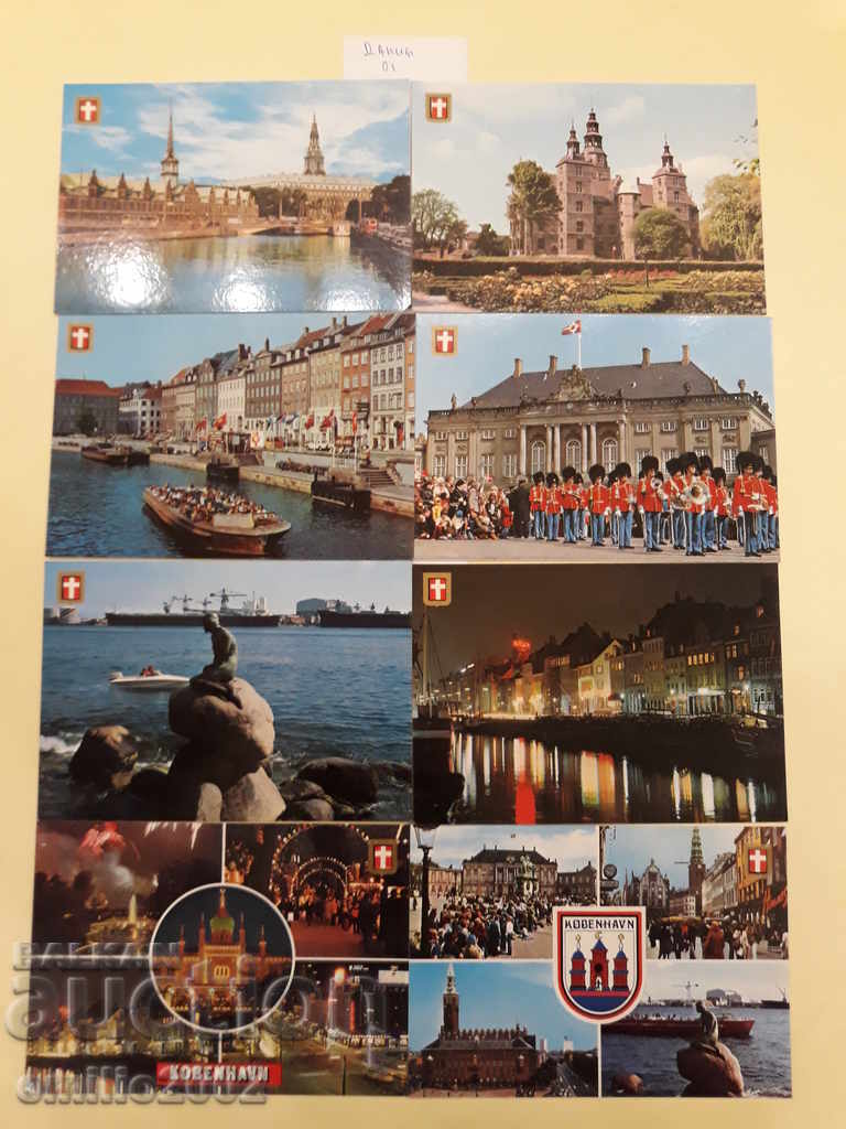 Καρτ ποστάλ Δανία Lot 001