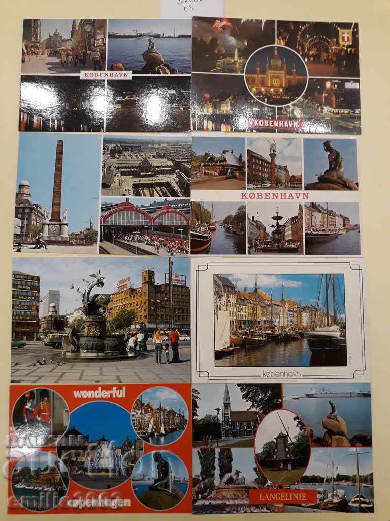 Καρτ ποστάλ Δανία Lot 003