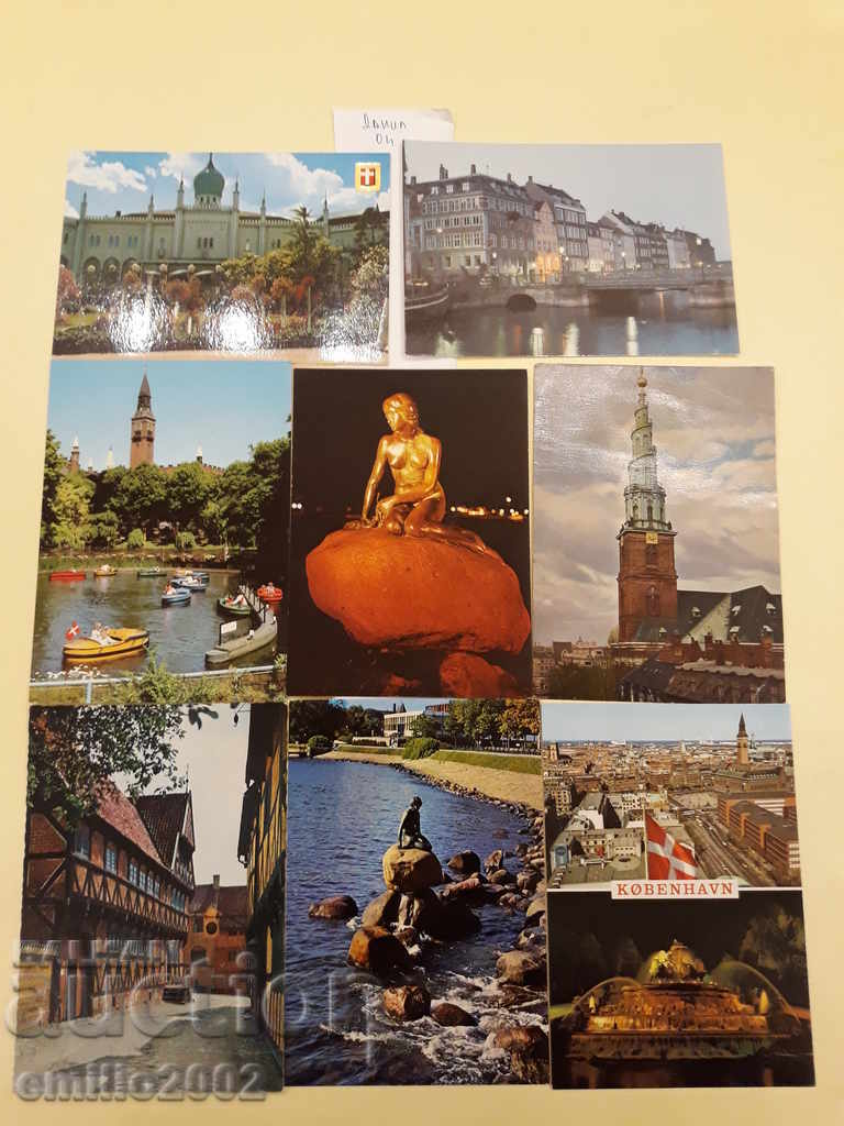 Καρτ ποστάλ Δανία Lot 004