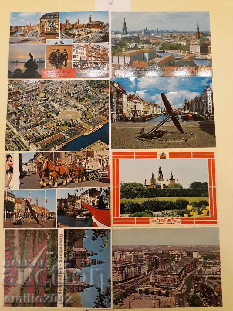 Καρτ ποστάλ Δανία Lot 006