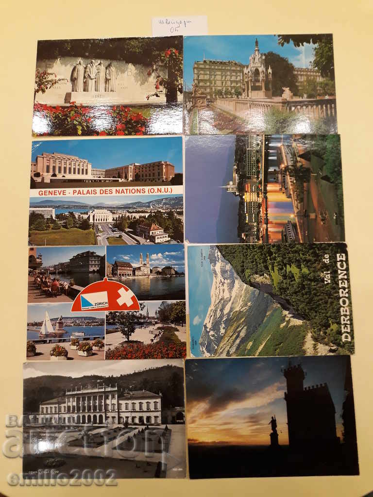Пощенски картички Швейцария лот 005