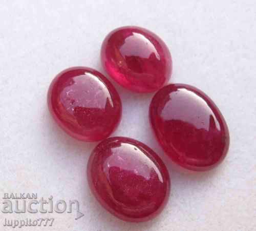 10.50 carat ruby ​​4 pieces of cabin 2 pairs