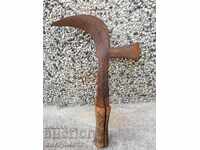 Παλιό σφυρήλατο δρεπάνι, λεπίδα, σφυρήλατο σίδερο, μαχαίρι, σατράκι