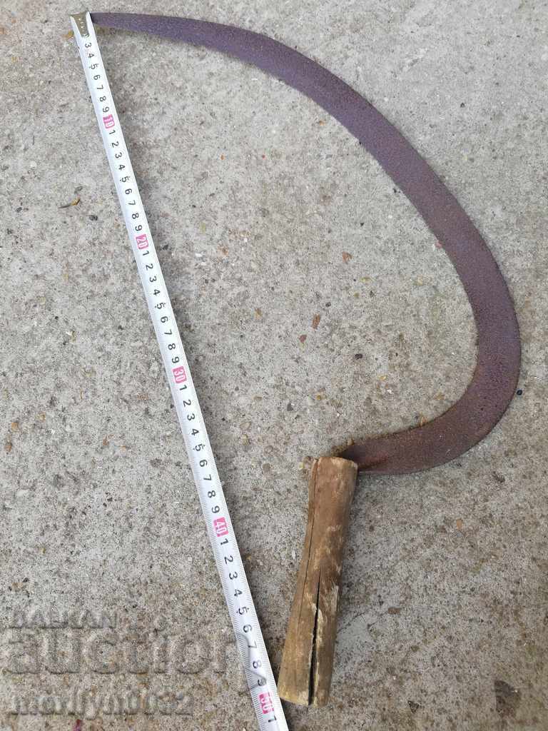 Auction Old scythe sickle, blade, wrought iron Auction Old scythe sickle, blade, wrought iron