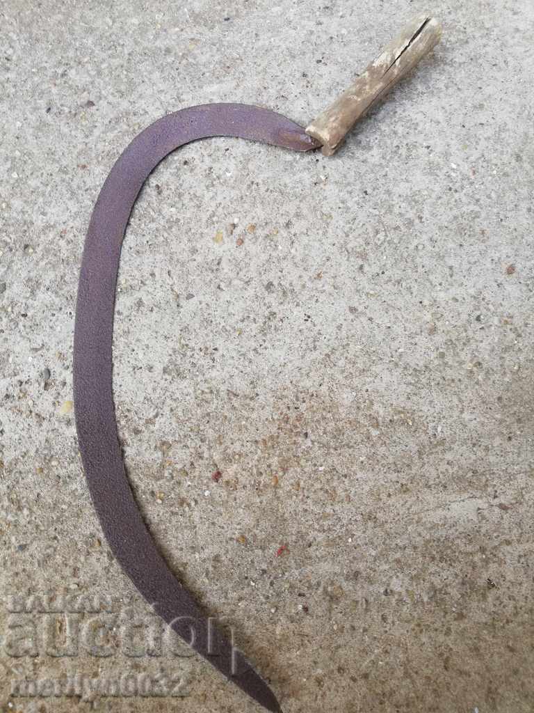Old scythe sickle, blade, wrought iron - 5 Old scythe sickle, blade, wrought iron - 5