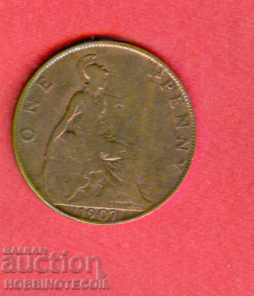 ENGLAND GREAT BRITAIN 1 Penny issue issue 1907