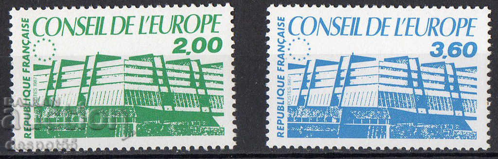 1987. Franța - Consiliul Europei. Clădirea europeană.