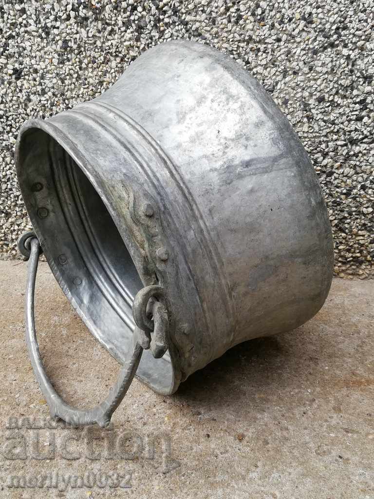 Tinned coin, cauldron, copper, copper vessel - 6 Tinned coin, cauldron, copper, copper vessel - 6