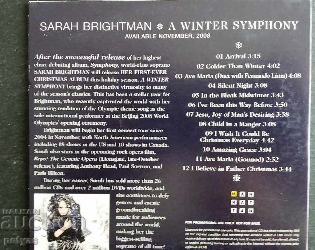 Sarah Brightman - Simfonia de iarnă - CD cu preț 5.50 BGN | € 2.81