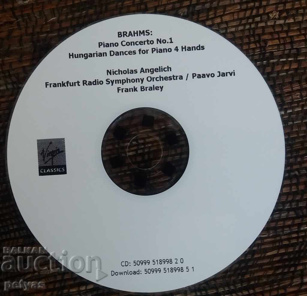 Auction SD -Nicholas Angelich Brahms-Piano Concert No1-Hung. Dances Auction SD -Nicholas Angelich Brahms-Piano Concert No1-Hung. Dances