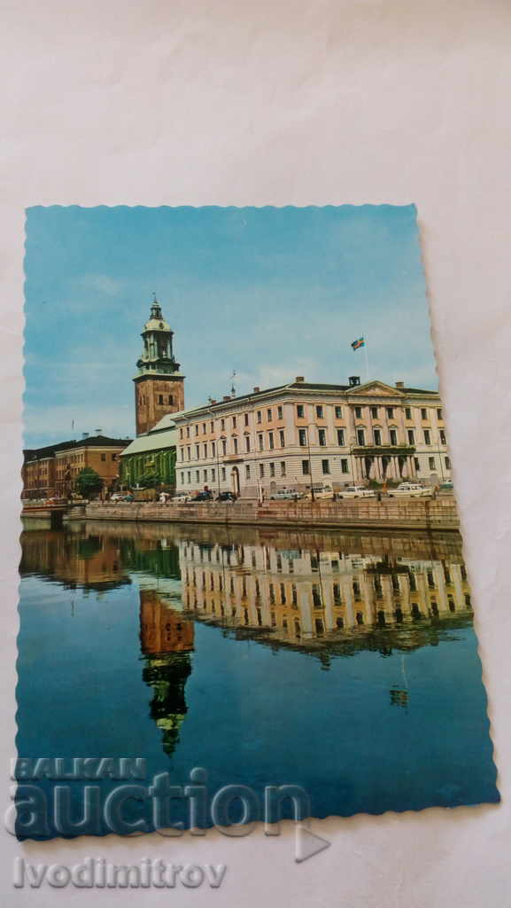 Postcard Goteborg Stora Hamnkanalen