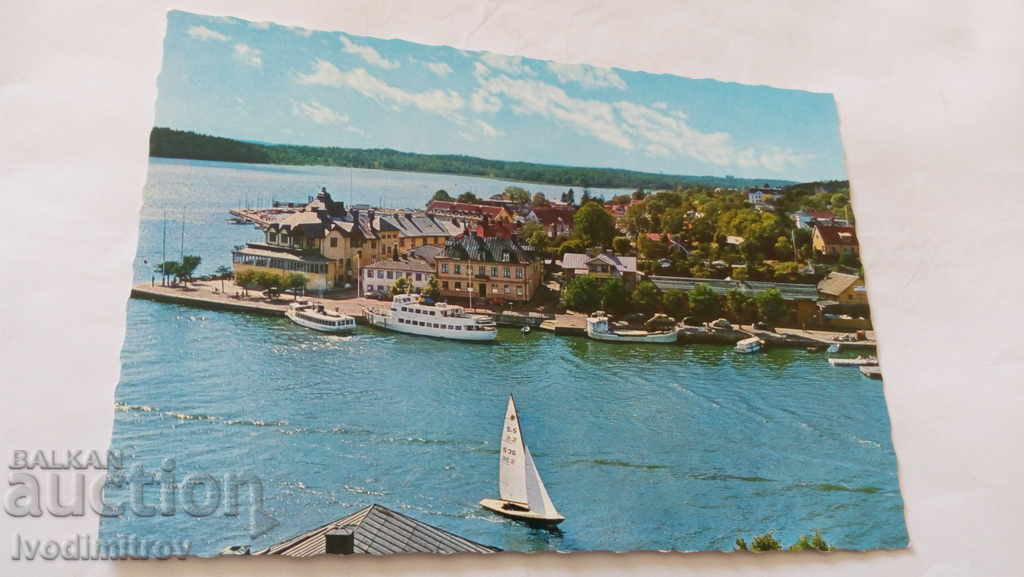 Postcard Utsikt ower Vaxholm