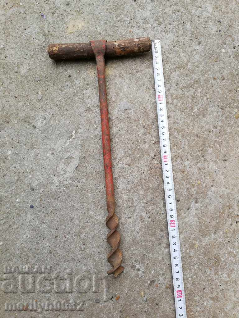 Auction  Old carpentry drill, matcap, drill, tool