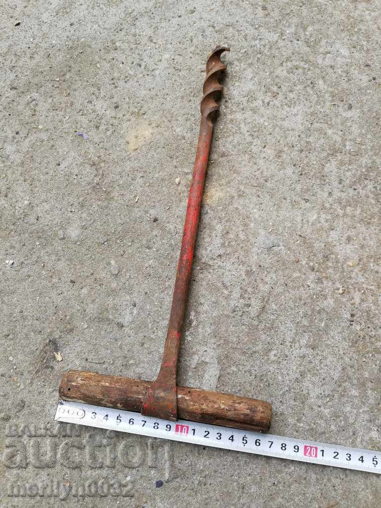 Old carpentry drill, matcap, drill, tool - 5