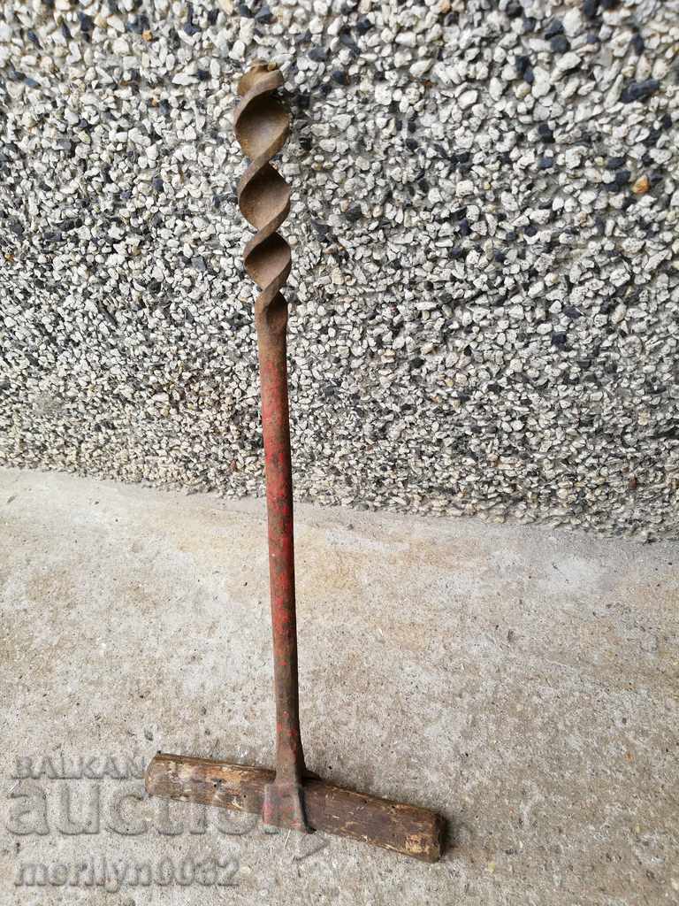 Old carpentry drill, matcap, drill, tool - 6