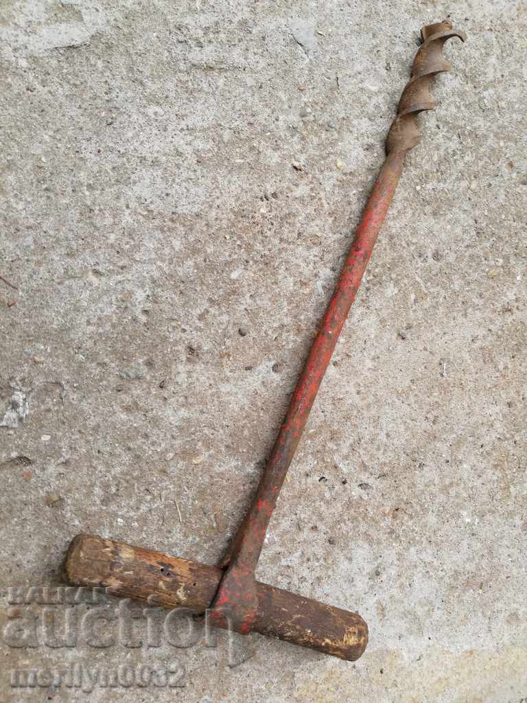 Old carpentry drill, matcap, drill, tool - 7