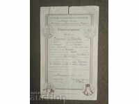 Certificat de școală primară Belogradchik 1934
