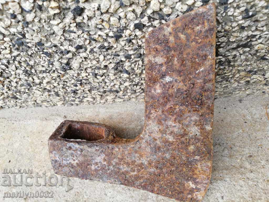 Old ax with seal marking tool wrought iron - 7 Old ax with seal marking tool wrought iron - 7