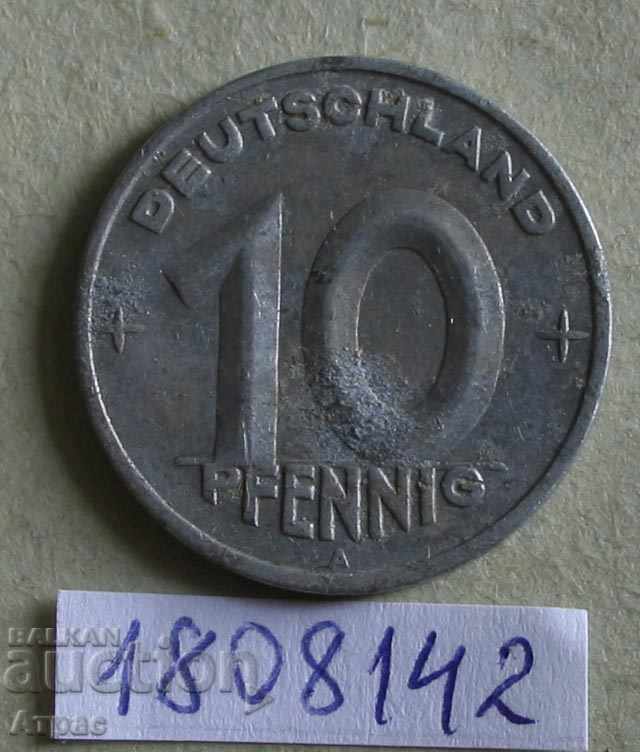 10 пфениг 1949  ГДР