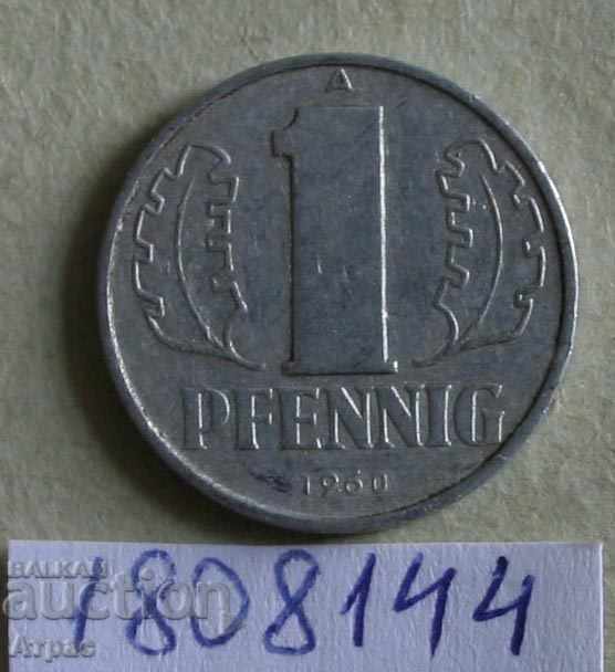 1 пфениг 1960  ГДР