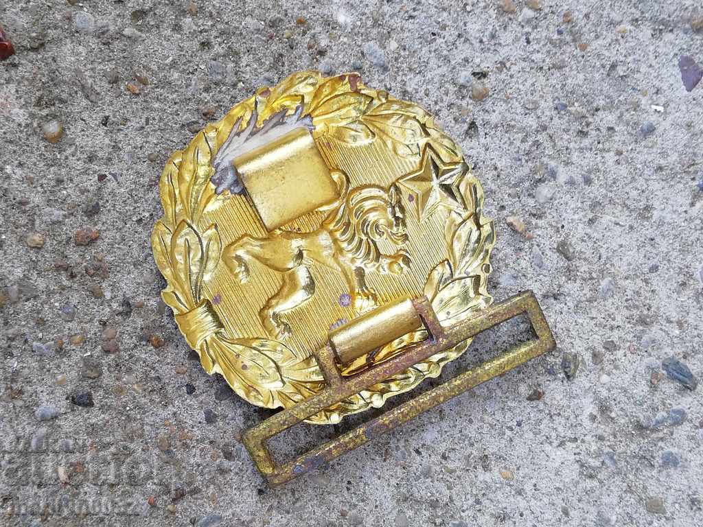 Officer's bronze belt buckle, buckle emblem NRB - 5 Officer's bronze belt buckle, buckle emblem NRB - 5