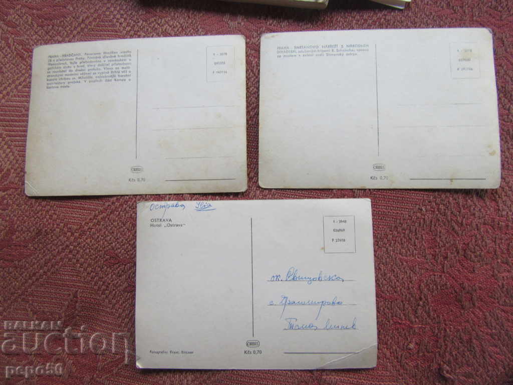 3 pcs. BLACK-WHITE POSTCARDS FROM THE FORMER CHRIS - 5 3 pcs. BLACK-WHITE POSTCARDS FROM THE FORMER CHRIS - 5