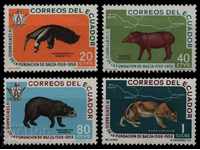 Еквадор Тропически животни 1960 MNH