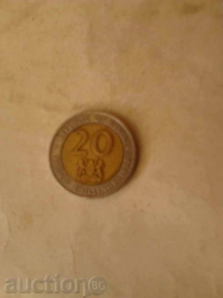 20 Κένυα σελίνια 1998