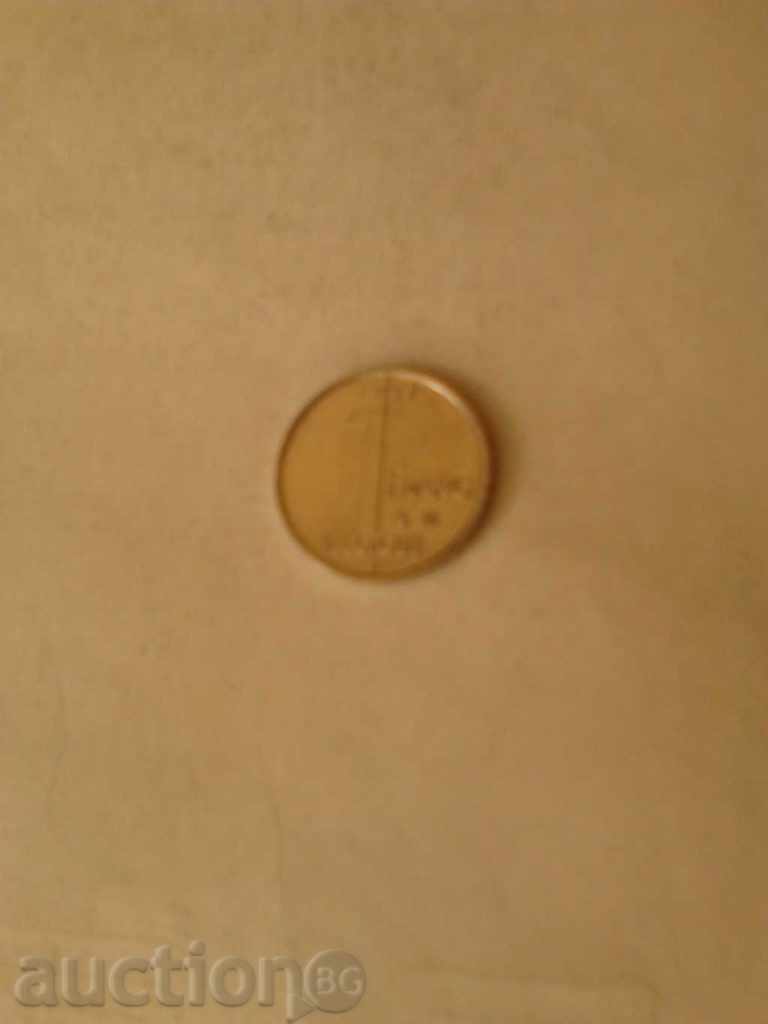 Belgium 1 franc 1997