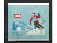 Ungaria Jocurile Olimpice de Iarnă Innsbruck 1964 bl. + Ser. MNH