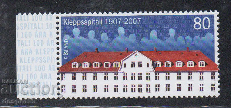 2007. Исландия. 100 г. на психиатричната болница Клеппур.