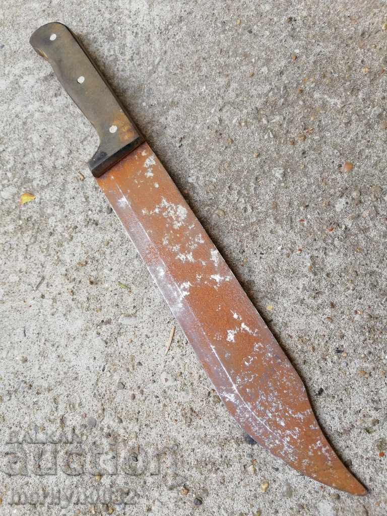 Auction Old butcher knife USSR 60's, knife blade Auction Old butcher knife USSR 60's, knife blade