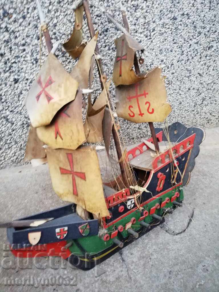 Μοντέλο ισπανικού πλοίου Santa Maria Nina Pintja Hr.Kolumb