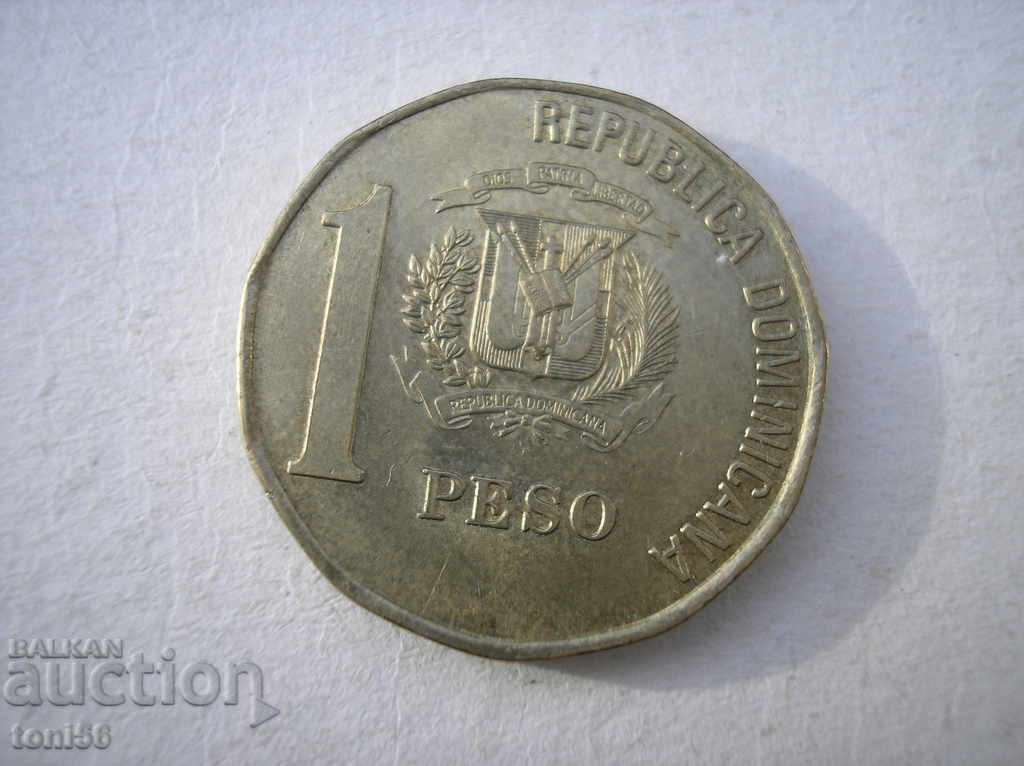 Доминиканска република 1 песо 2002 UNC - II вариант
