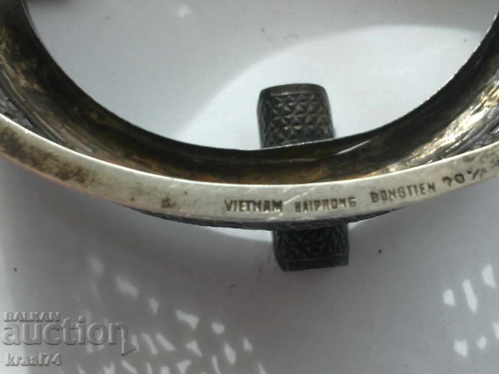 Vietnamese, silver ashtray - 5 Vietnamese, silver ashtray - 5