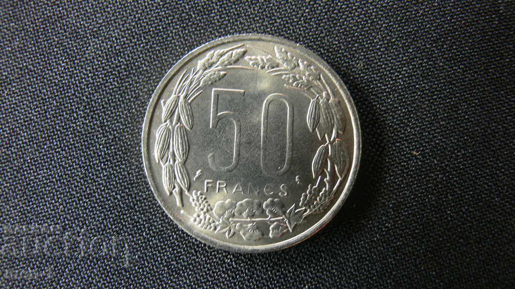 Ισημερινή Αφρικανική Πολιτεία, 50 φράγκα, 1961