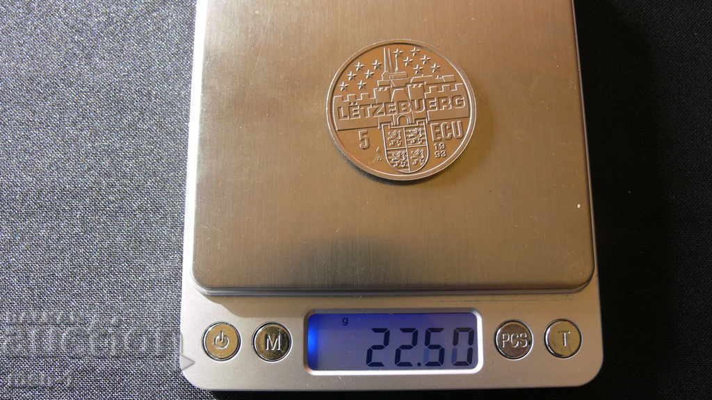 Auction LUXEMBOURG 1993 5 ECU Auction LUXEMBOURG 1993 5 ECU