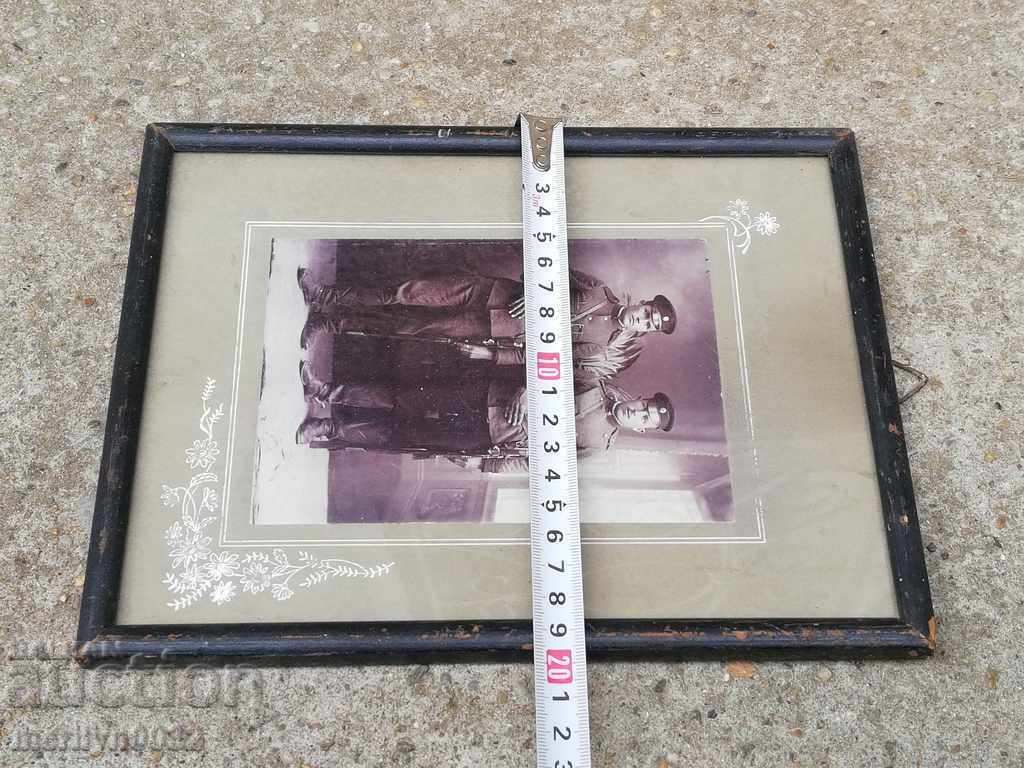 Old framed photo, photography, portrait soldier uniform - 5 Old framed photo, photography, portrait soldier uniform - 5