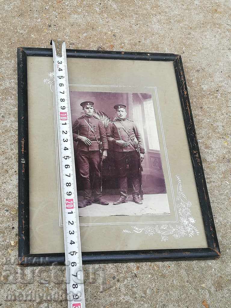Old framed photo, photography, portrait soldier uniform - 6 Old framed photo, photography, portrait soldier uniform - 6