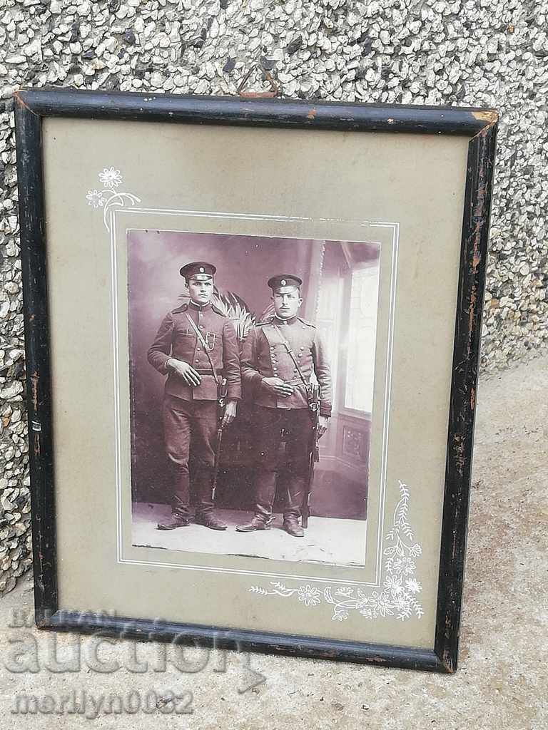 Old framed photo, photography, portrait soldier uniform - 7 Old framed photo, photography, portrait soldier uniform - 7