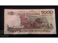 5000 de rupie 1992 Indonezia